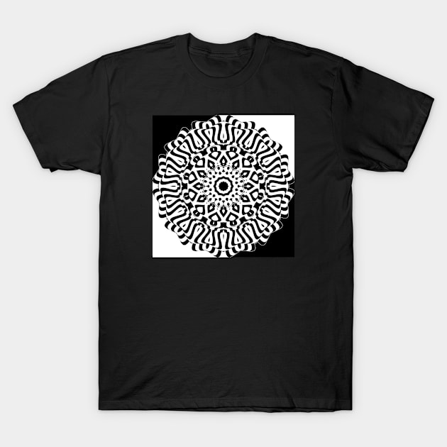 OP Art Mandala T-Shirt by mkbl